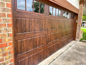 Fratex wooden garage door angle