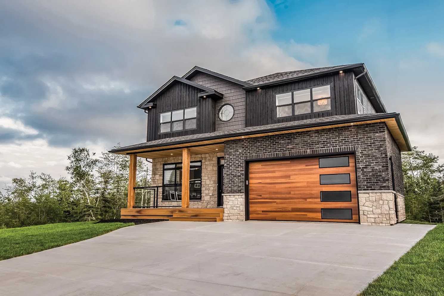 Wooden garage door installed by Fratex garage door specialists