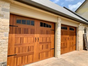 Fratex double wooden garage door 2